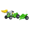Tractor with front loader and trailer toy