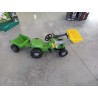 Tracteur avec chargeur frontal et remorque jouet